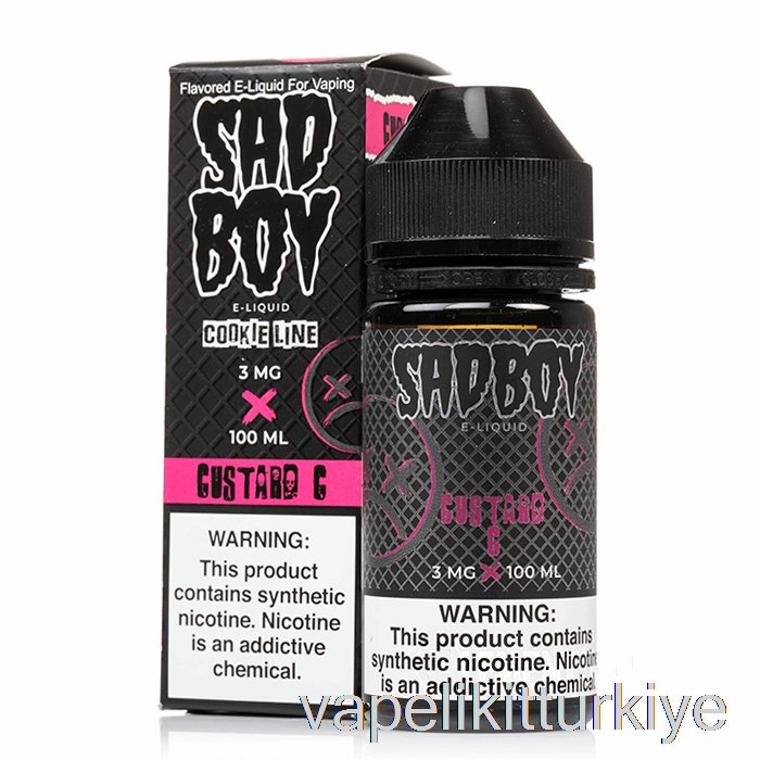 Vape Pen Vape Mate Muhallebi Kurabiyesi - Sadboy - 100ml 0mg